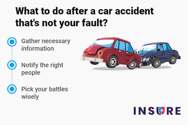 things to do after car accident when you are not at fault